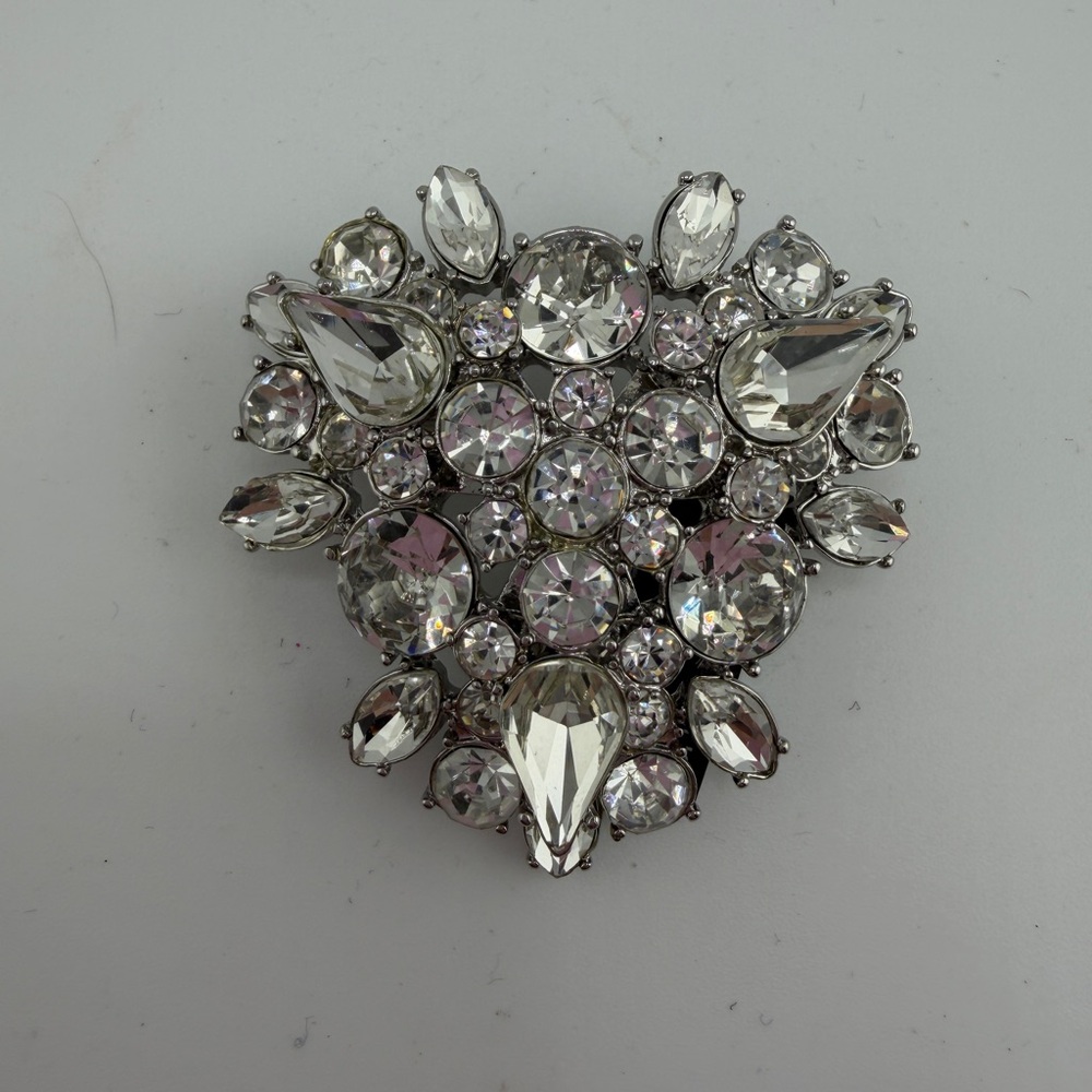 NWT Banana Republic Silver Crystal Brooch